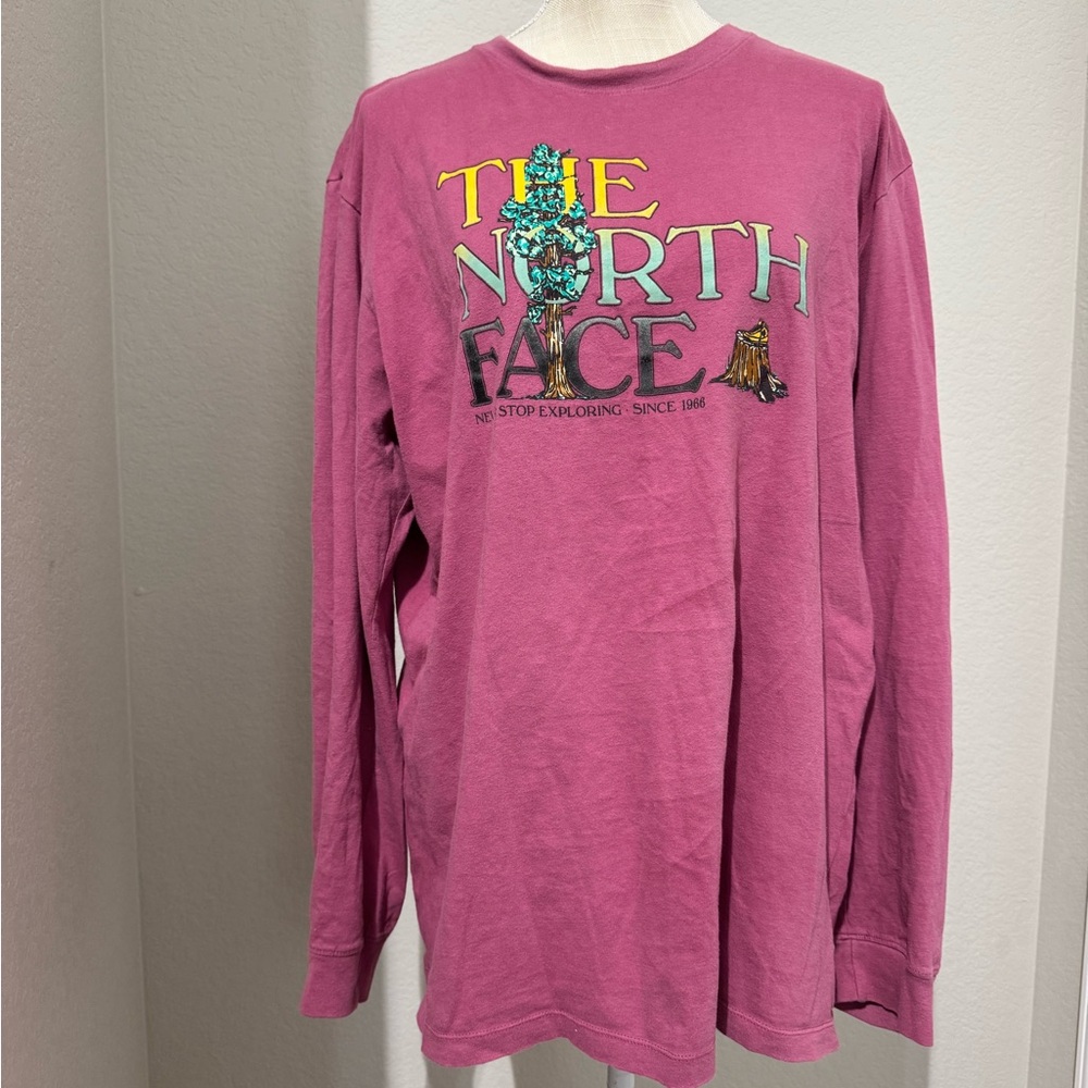 VINTAGE The North Face Pink Long Sleeve Shirt